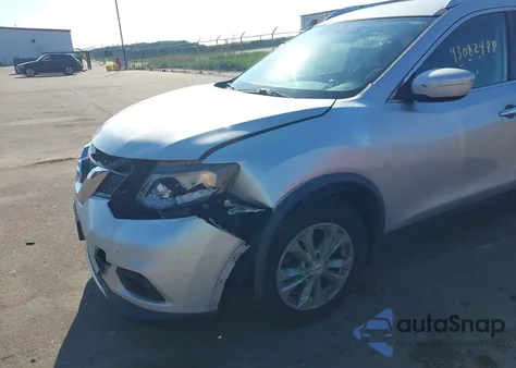 2015 Nissan Rogue Sv из США, поврежденный, VIN KNMAT2MV9FP526320